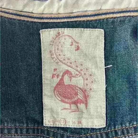 River Island Denim Asymmetrical Closure Shirt Size M  /12UK - Picture 8 of 8